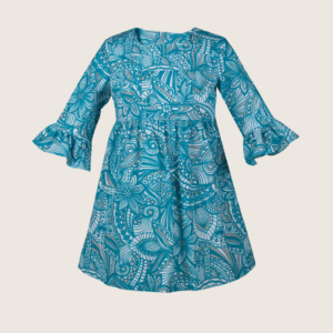 Robe fleurie en coton pour enfant de 1 à 2 ans