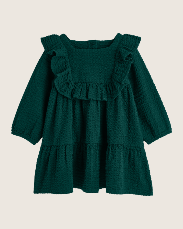Robe en lin verte